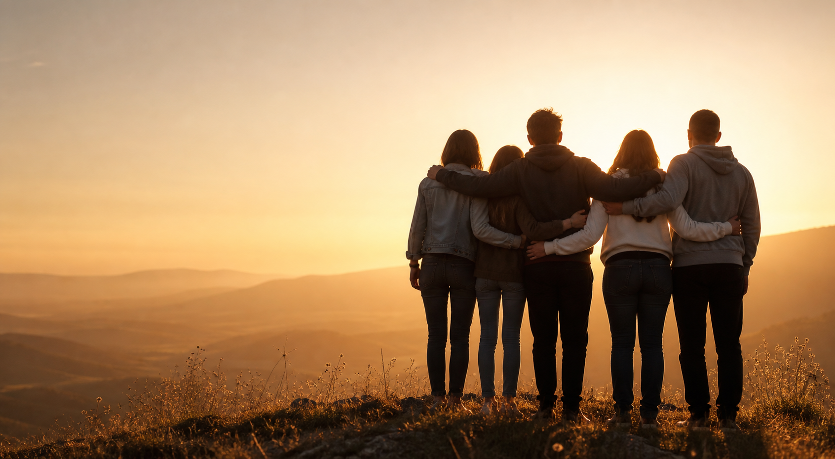 Family receiving warm in-home support